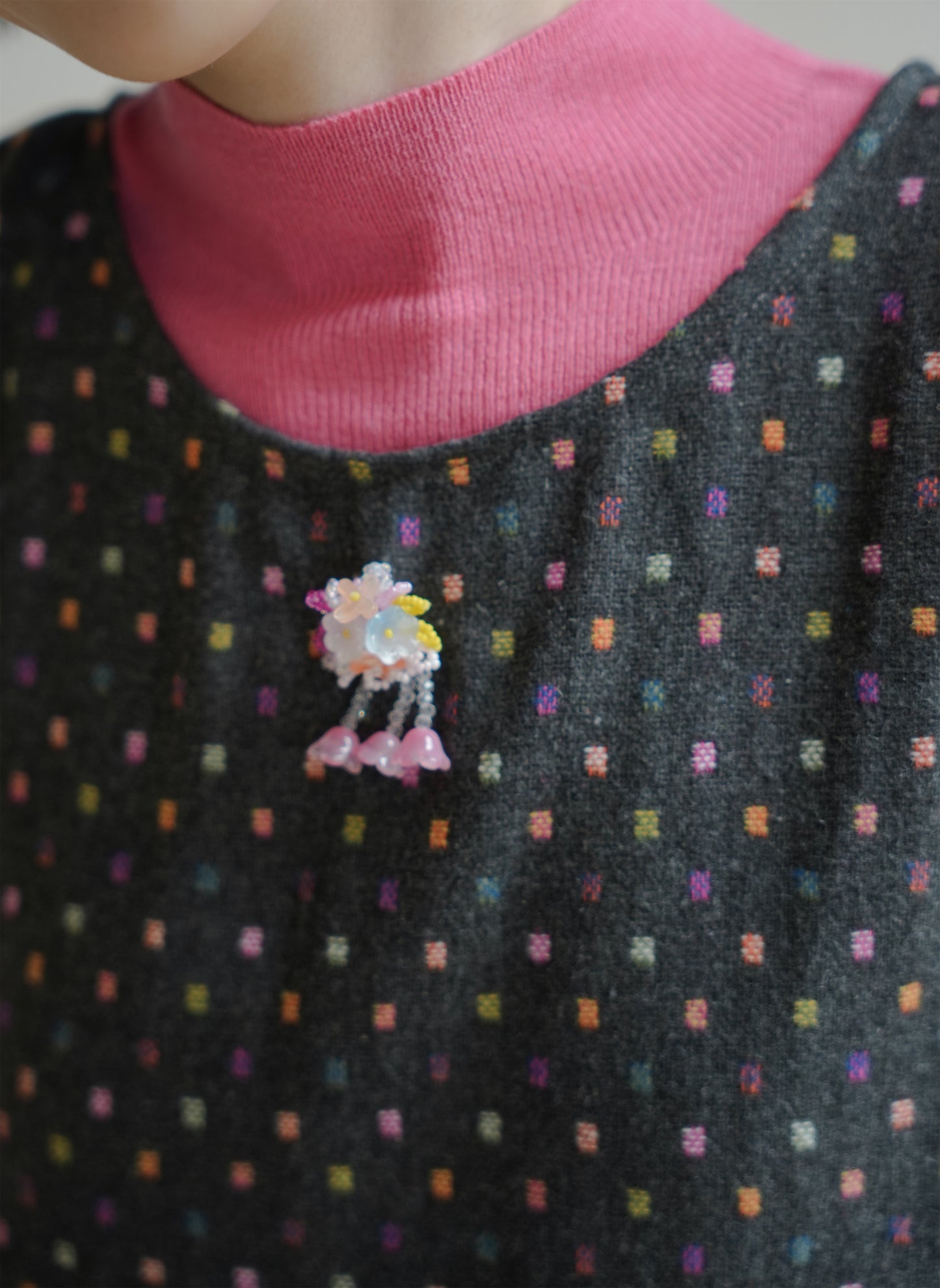 ワンピース•6528250563とピンクウールニット·7288250564