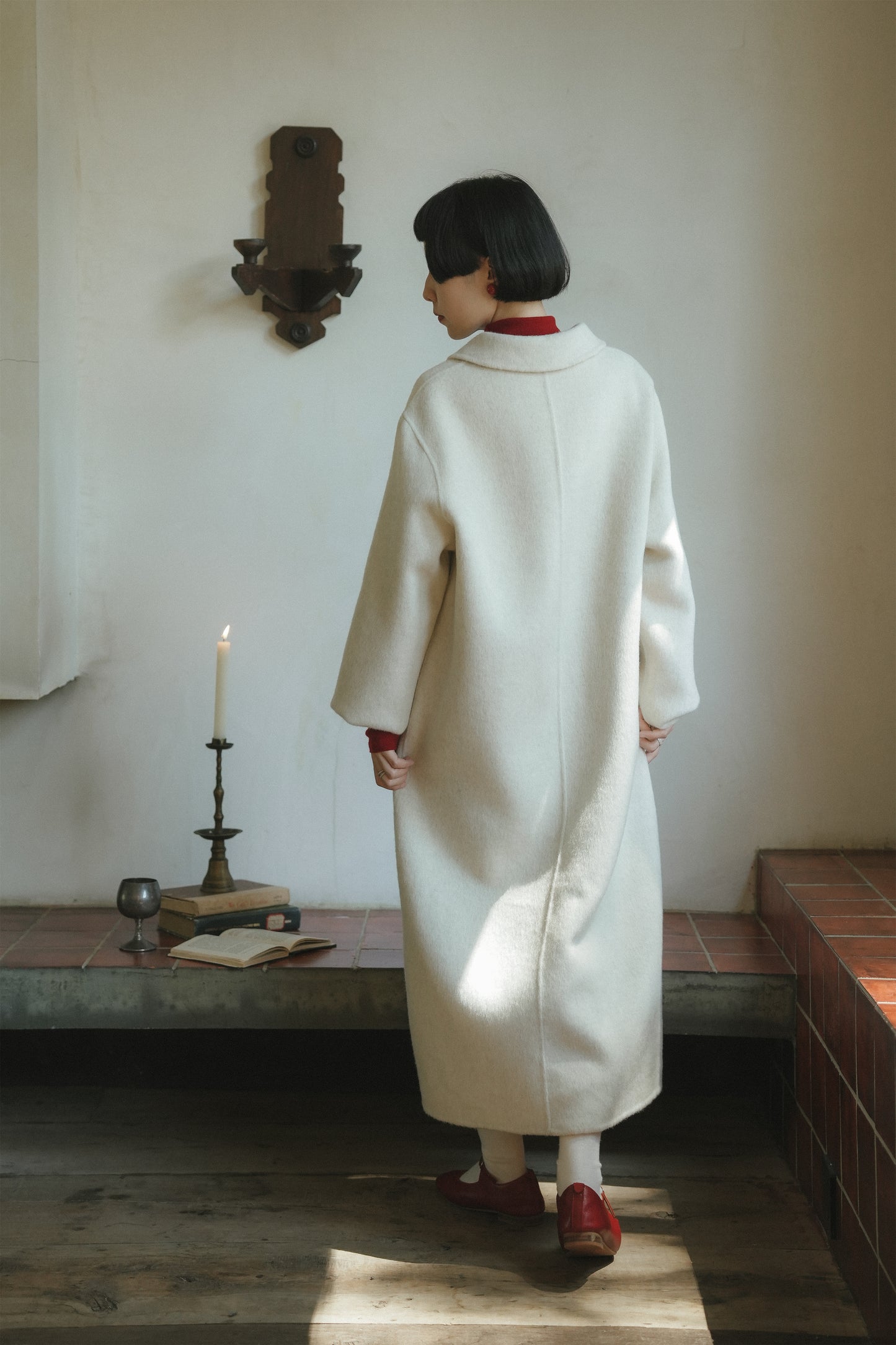 ウールコート•9763251105とノースリーブワンピース•7888250910と赤いウールニット·7288250565(11月下旬発送予定)