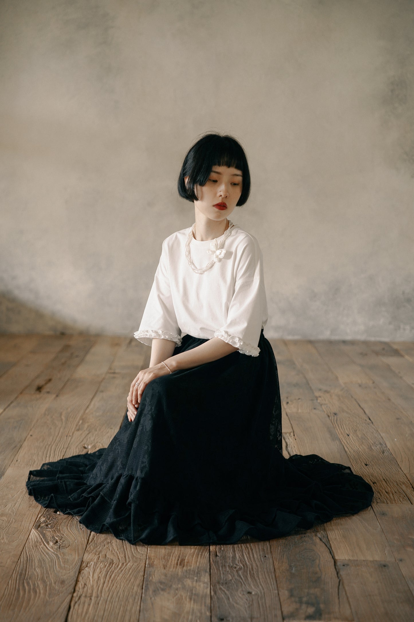 パールネックレス·SP-21 とヘアピン·SP-11 とブローチ·SP-12