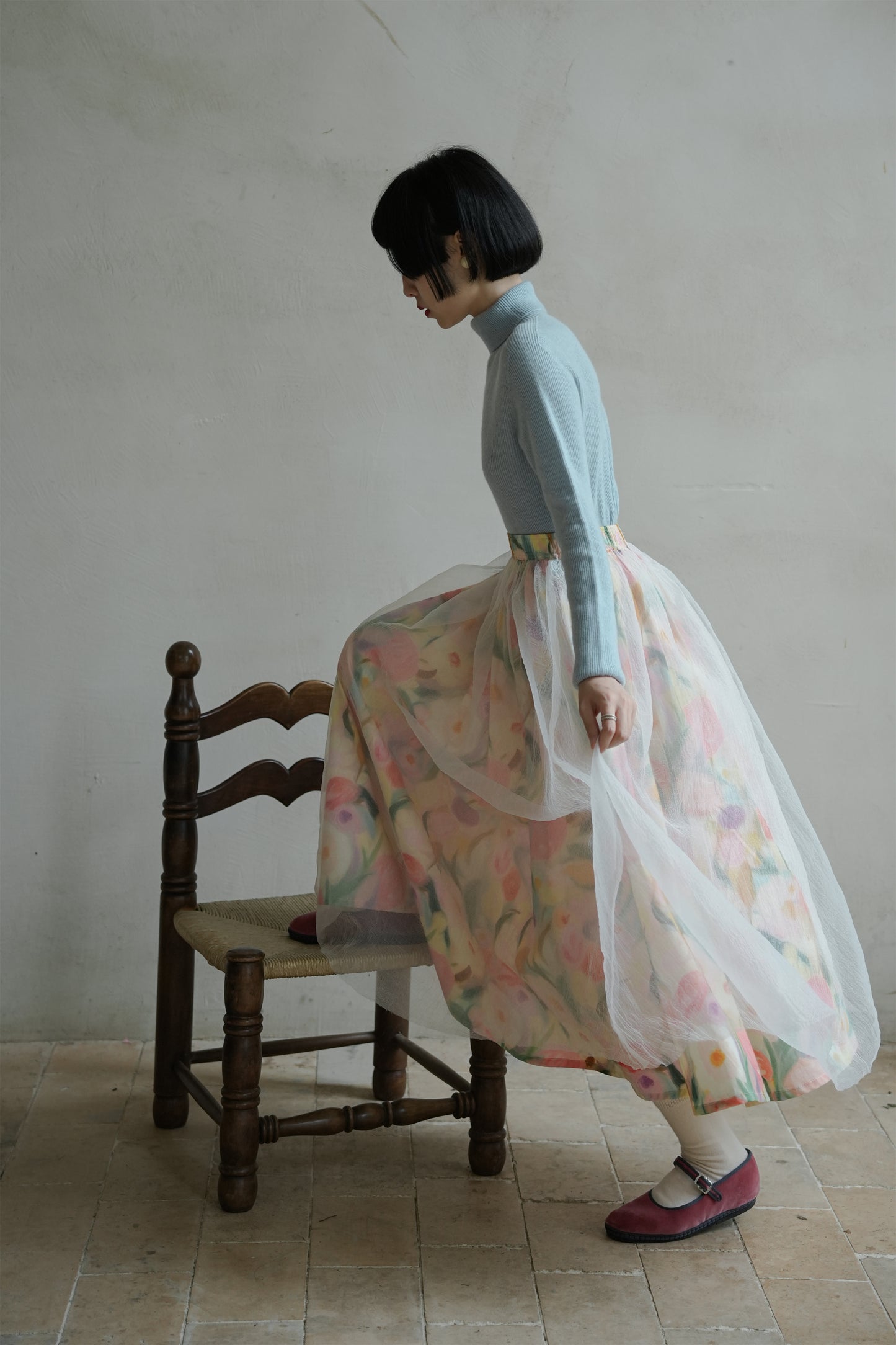 ブルーウールニット·7288250566