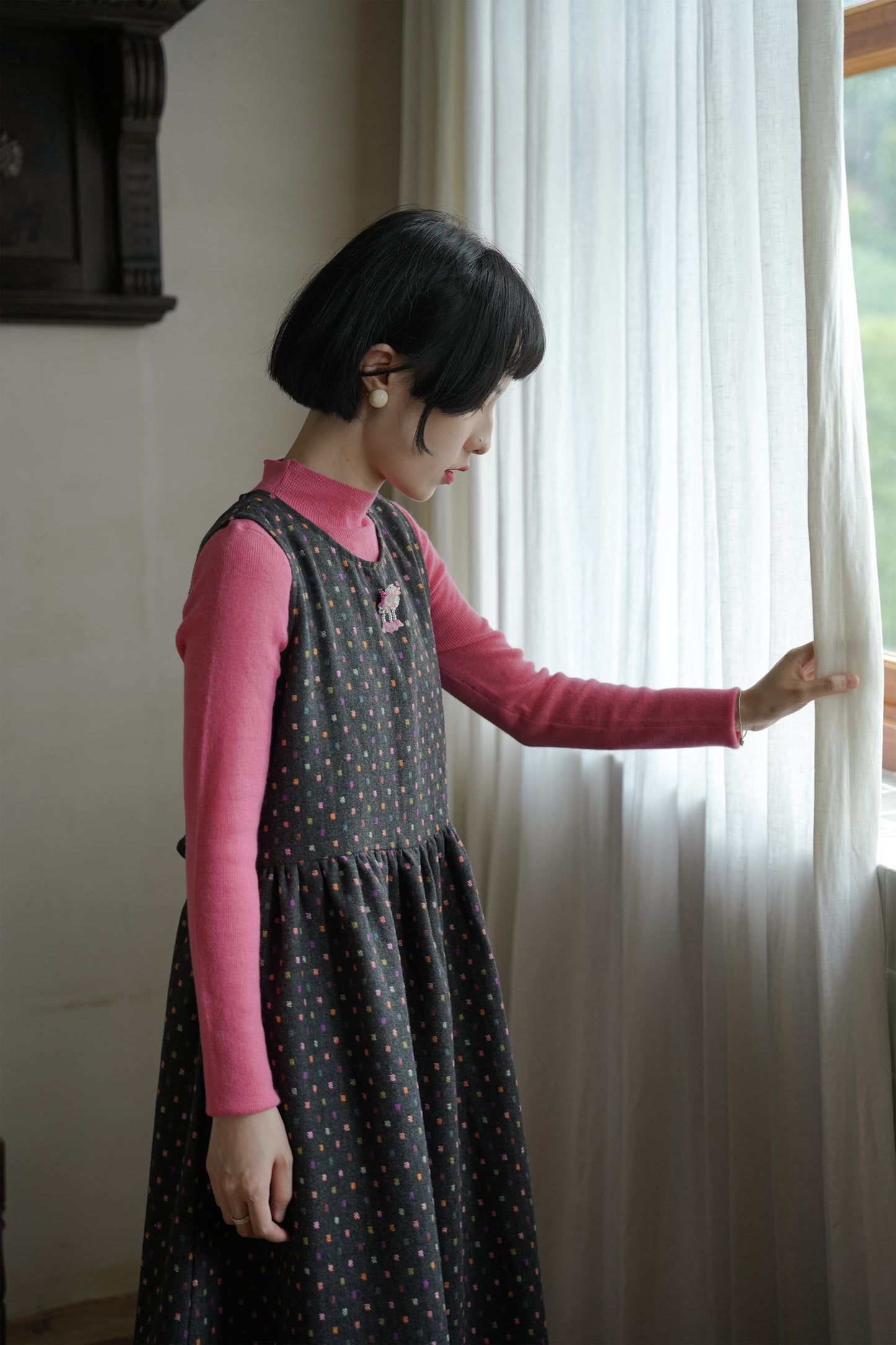 ワンピース•6528250563とピンクウールニット·7288250564