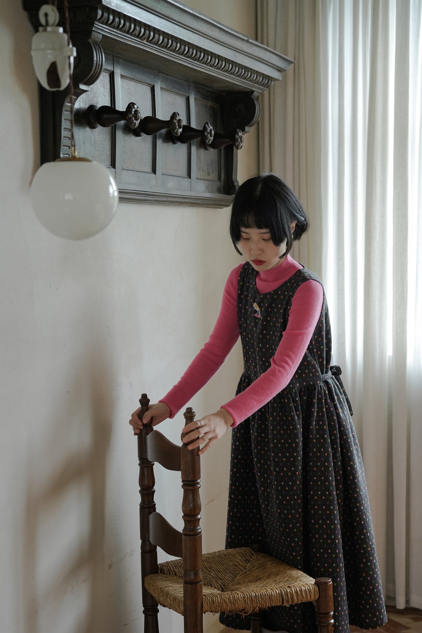 ワンピース•6528250563とピンクウールニット·7288250564