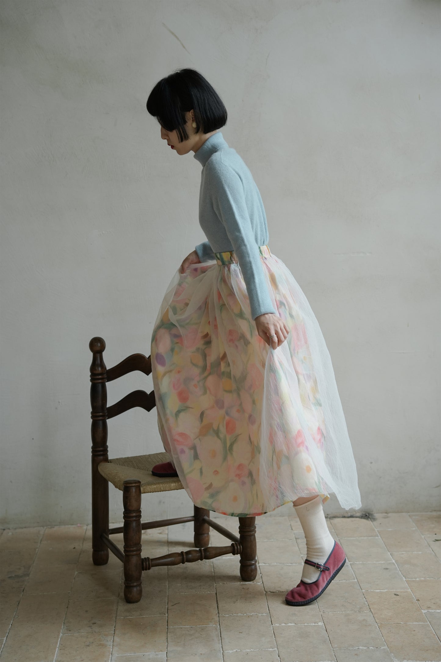 ブルーウールニット·7288250566