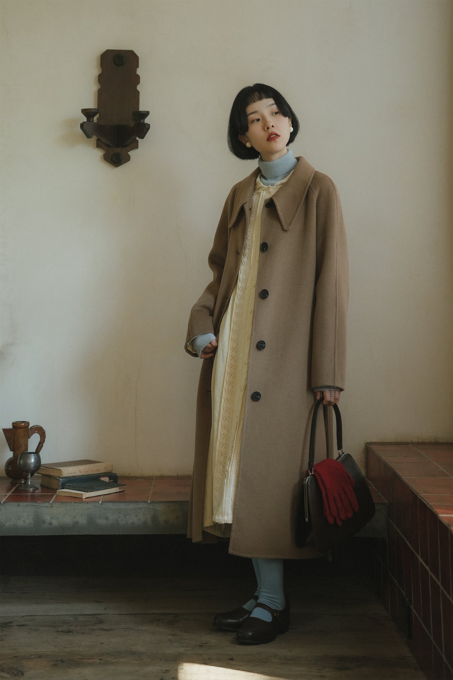 ウールコート•7769251108/イエローワンピース•9856250802/ブルーウールニット·7288250566(12月上旬発送予定)