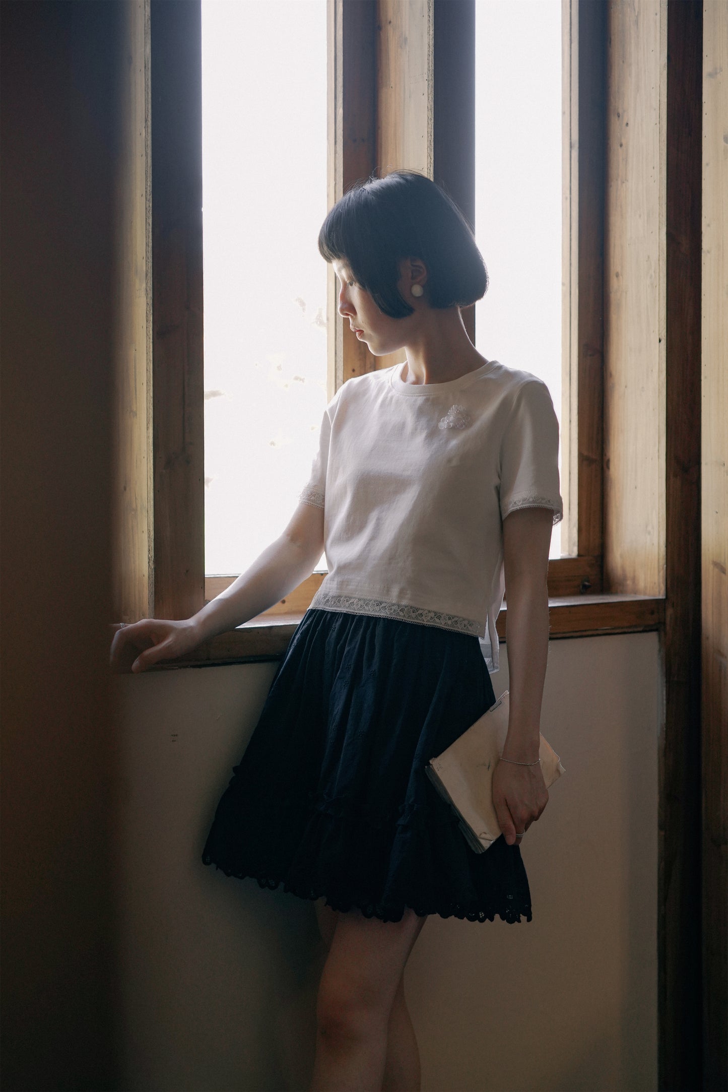 Ｔシャツ·6209250118とスカート·7281250222