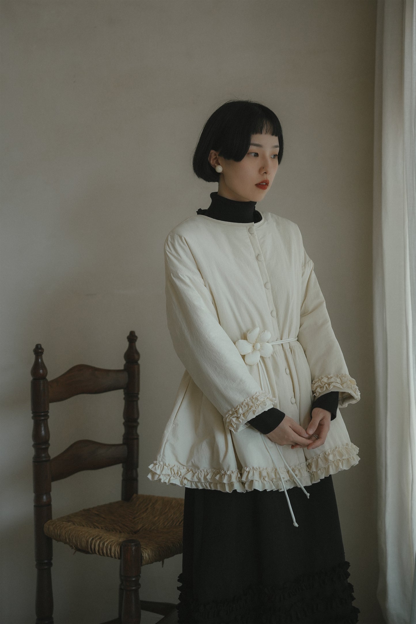 中綿コート •8430250912とノースリーブワンピース•8099241117 と黒いニットワンピース•9843200905(11月下旬発送予定)