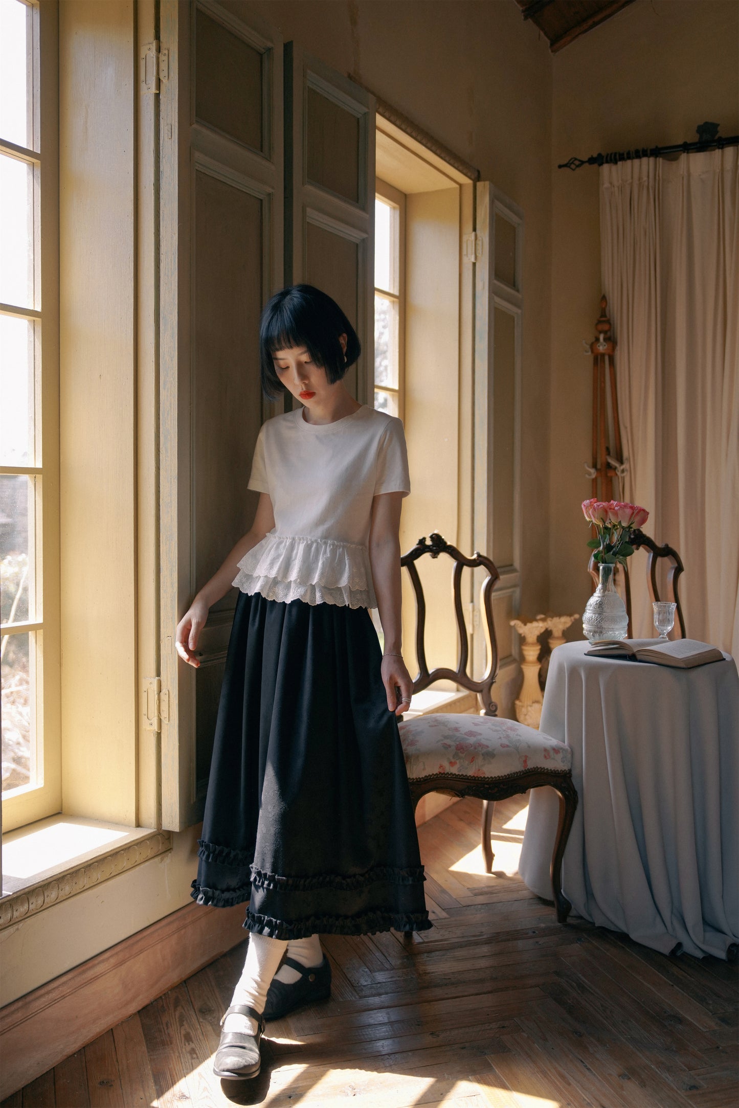 カットソー·2617250119 とスカート·7103241202