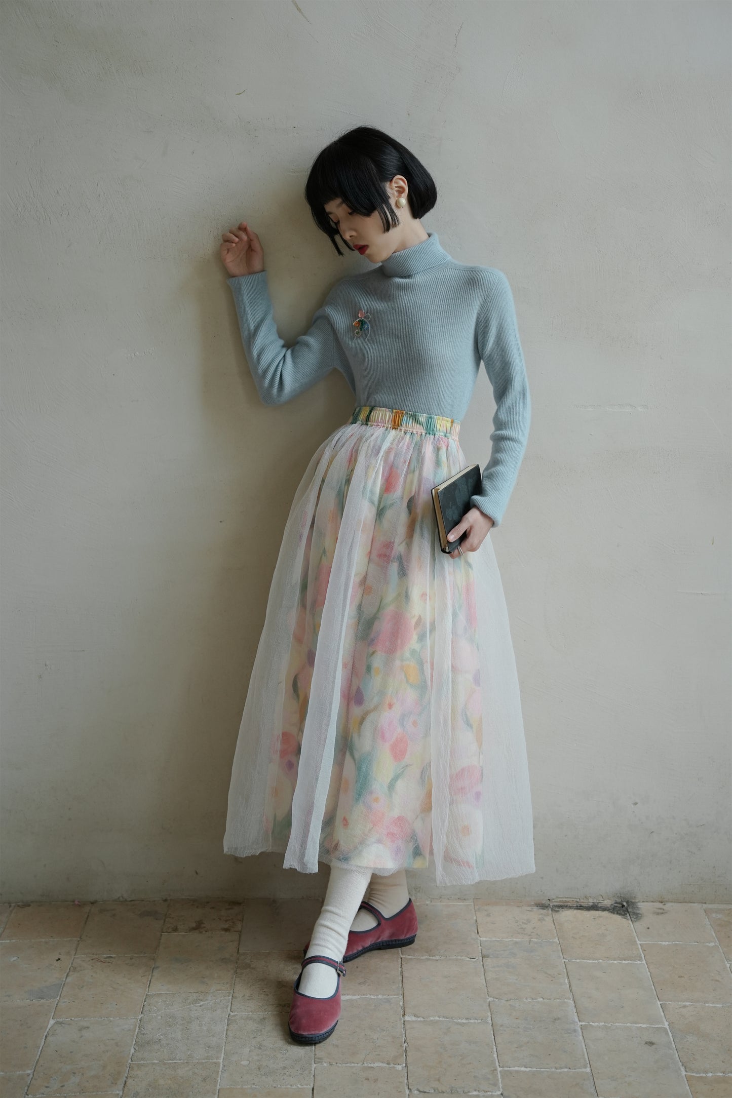 ブルーウールニット·7288250566