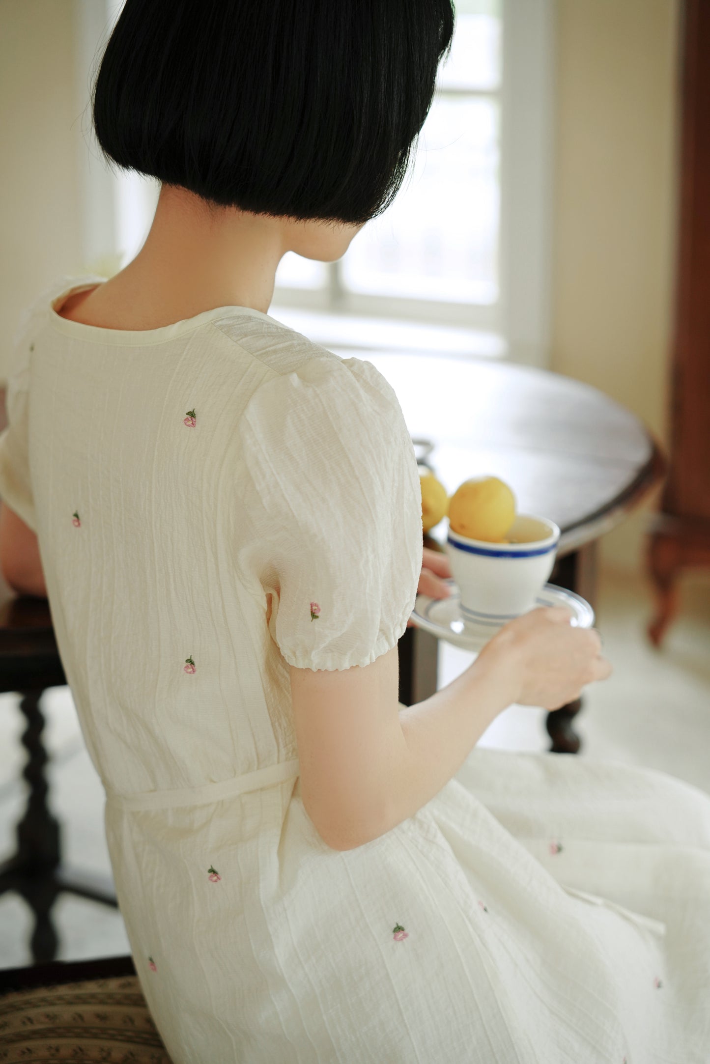 刺繍された花ワンピース•8533230411　