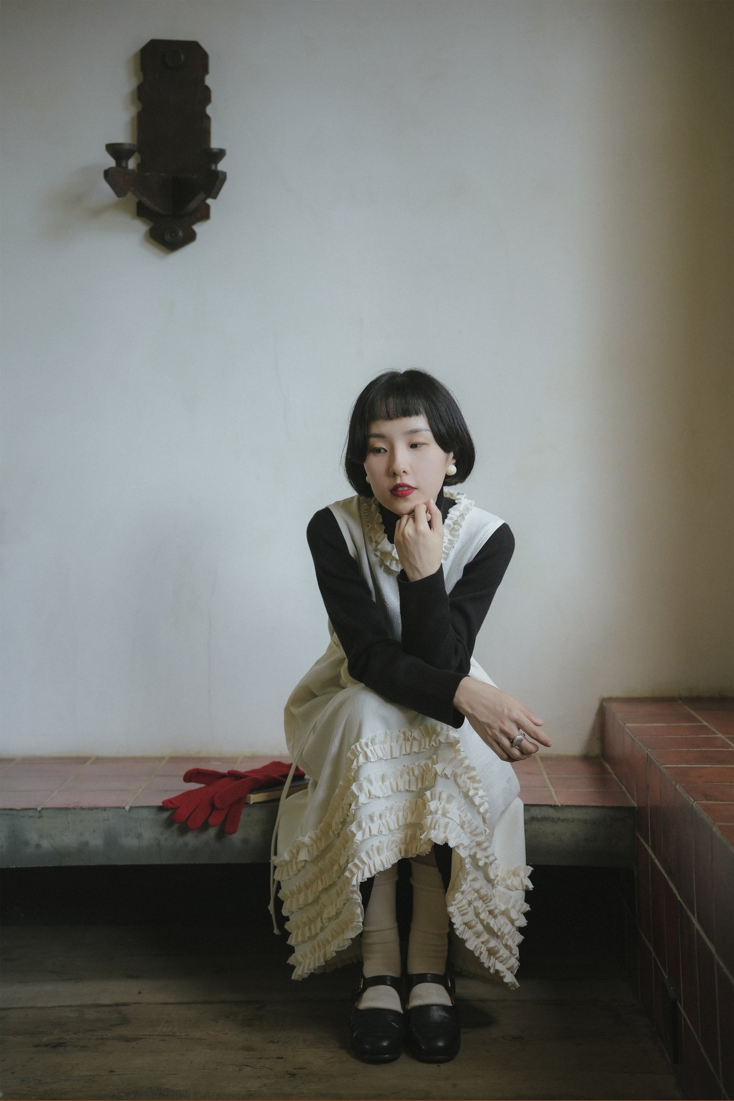 ノースリーブワンピース•7888250910と黒いニットワンピース•9843200905(11月下旬発送予定)