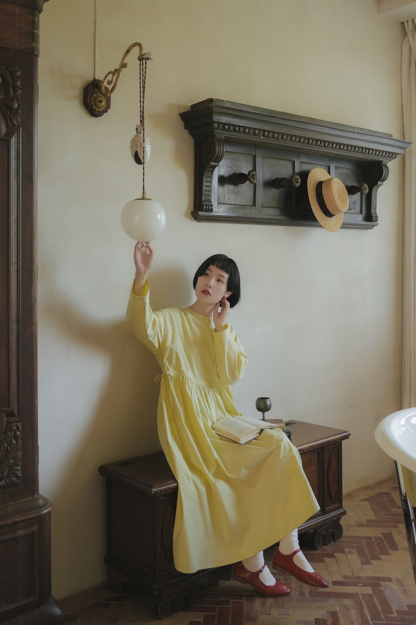 ワンピース•9896250811とブルーウールニット·7288250566