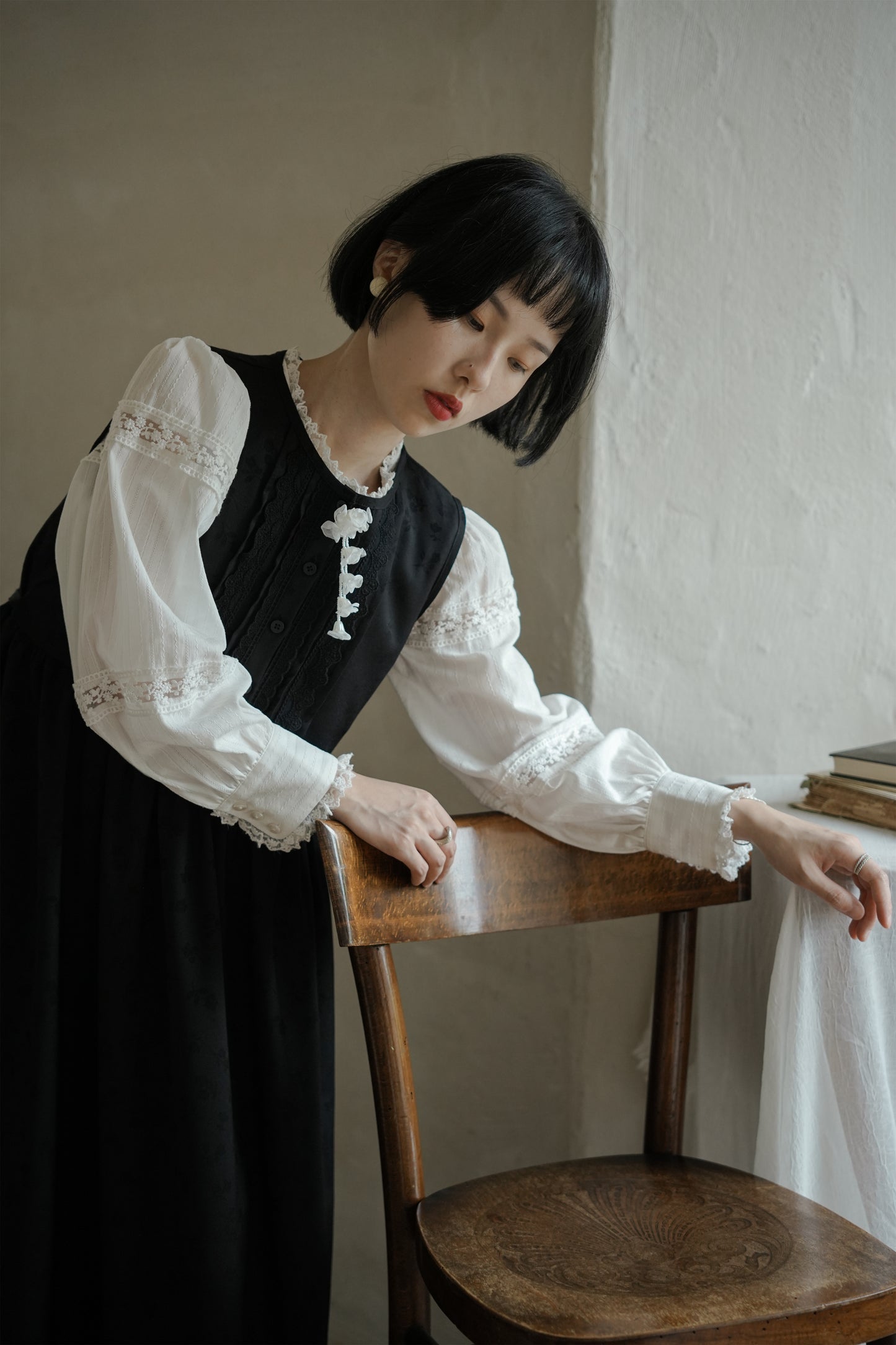 ワンピース（ブローチ別売り）·6518250585とブラウス·6198200602